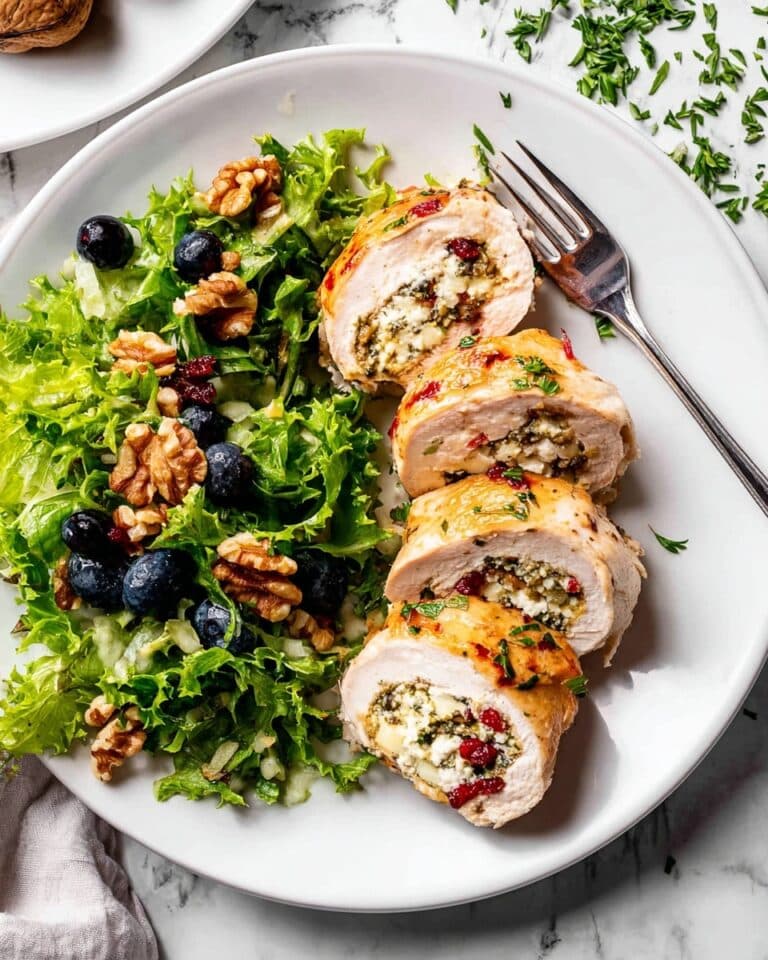 Stuffed Chicken Breasts with Zucchini, Cream Cheese, and Basil Recipe