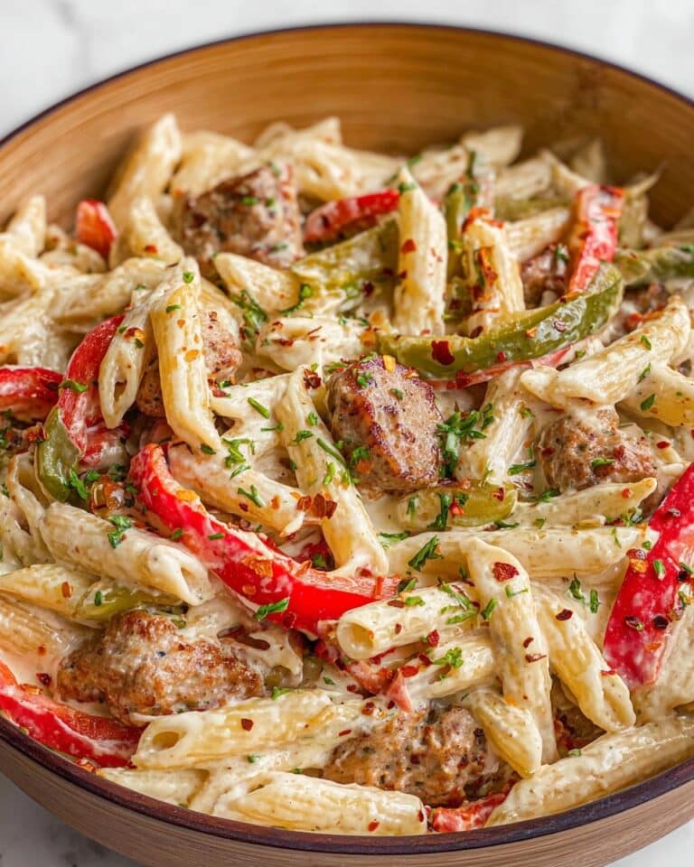 Easy Rasta Pasta with Jerk Chicken Recipe