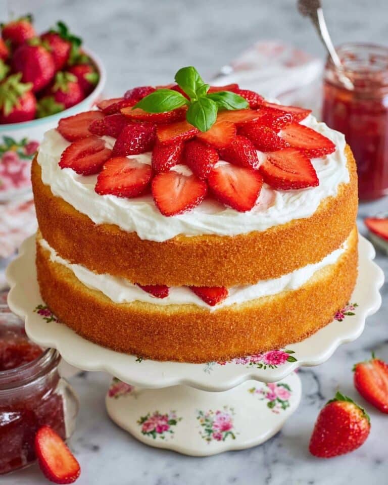 Strawberry Rhubarb Cake Recipe