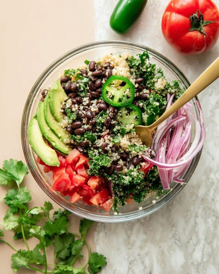 Black Bean Quinoa Bowls with Chili Lime Dressing Recipe