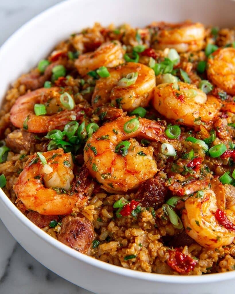 Hearty Cajun Jambalaya with Shrimp, Sausage, and Vegetables Recipe