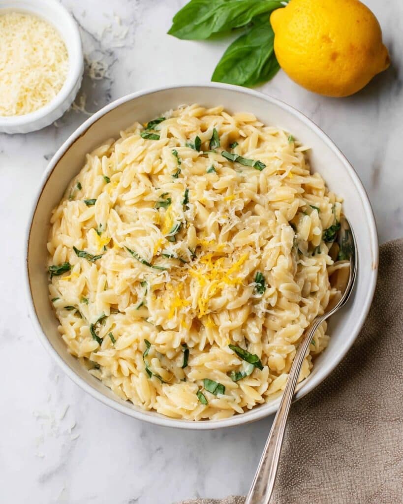 Creamy Lemon Orzo Recipe