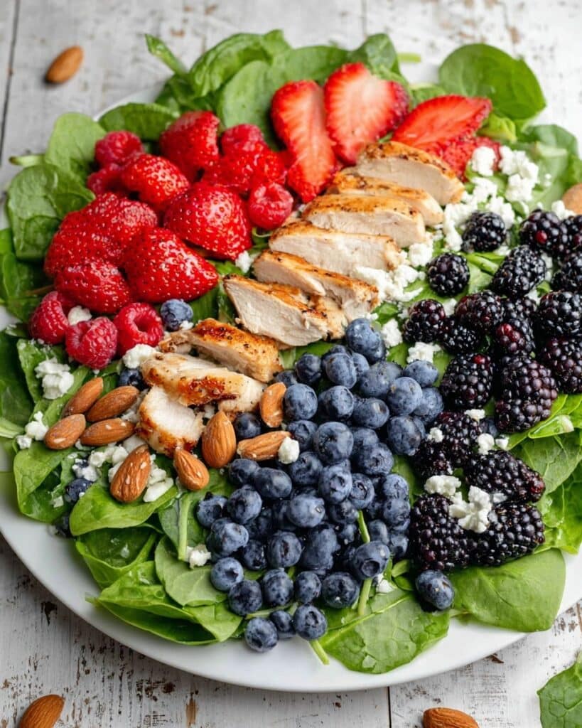Summer Berry Salad with Grilled Chicken and Balsamic Vinaigrette Recipe