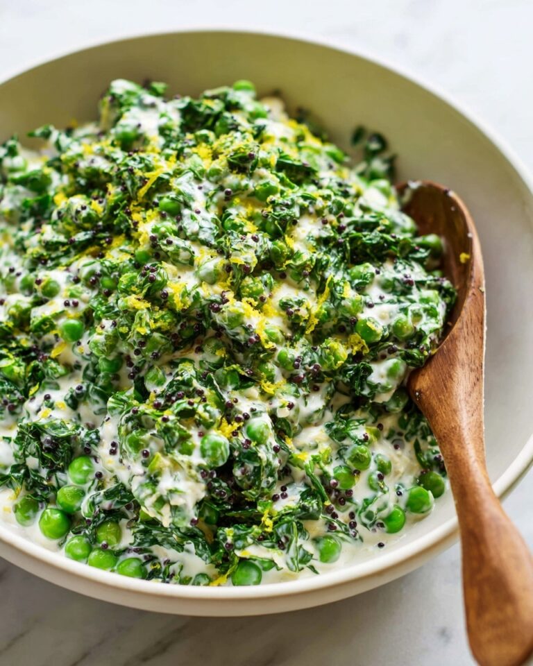 English Pea Salad with Lemon-Ricotta Dressing Recipe