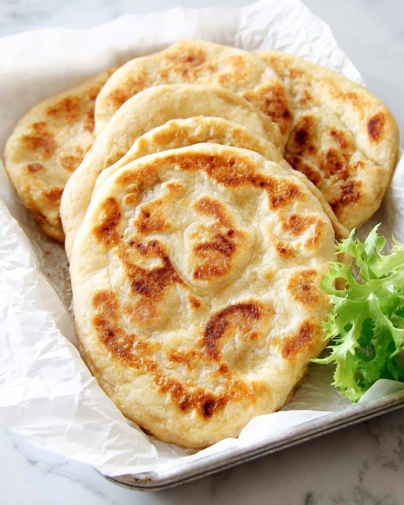 Homemade Potato & Garlic Naan Recipe