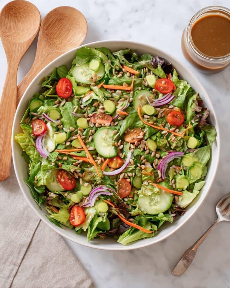Homemade Mixed Greens Salad with Balsamic Vinaigrette Recipe