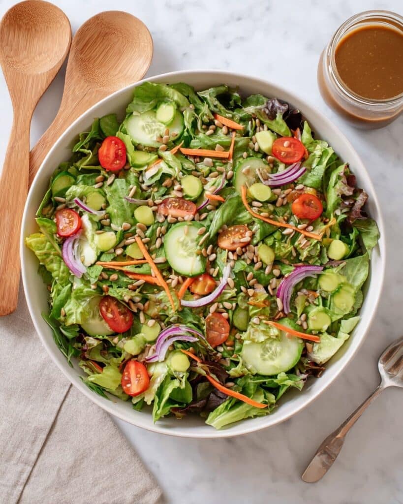 Homemade Mixed Greens Salad with Balsamic Vinaigrette Recipe