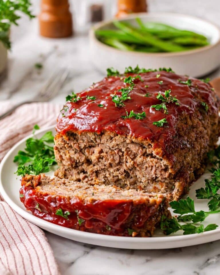 Classic Sweet and Tangy Ketchup Glazed Meatloaf Recipe