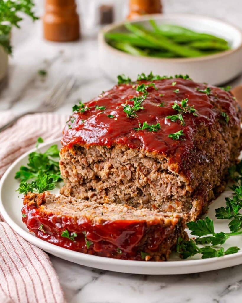 Classic Sweet and Tangy Ketchup Glazed Meatloaf Recipe