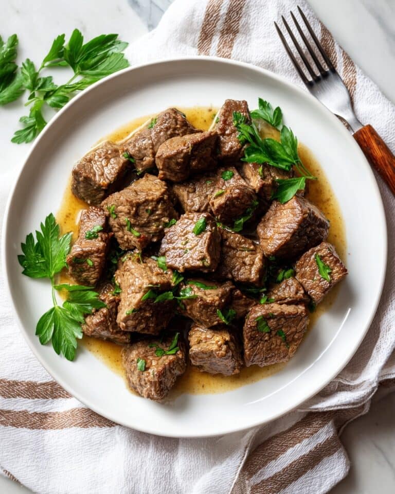 Homemade Garlic Butter Steak Bites Recipe