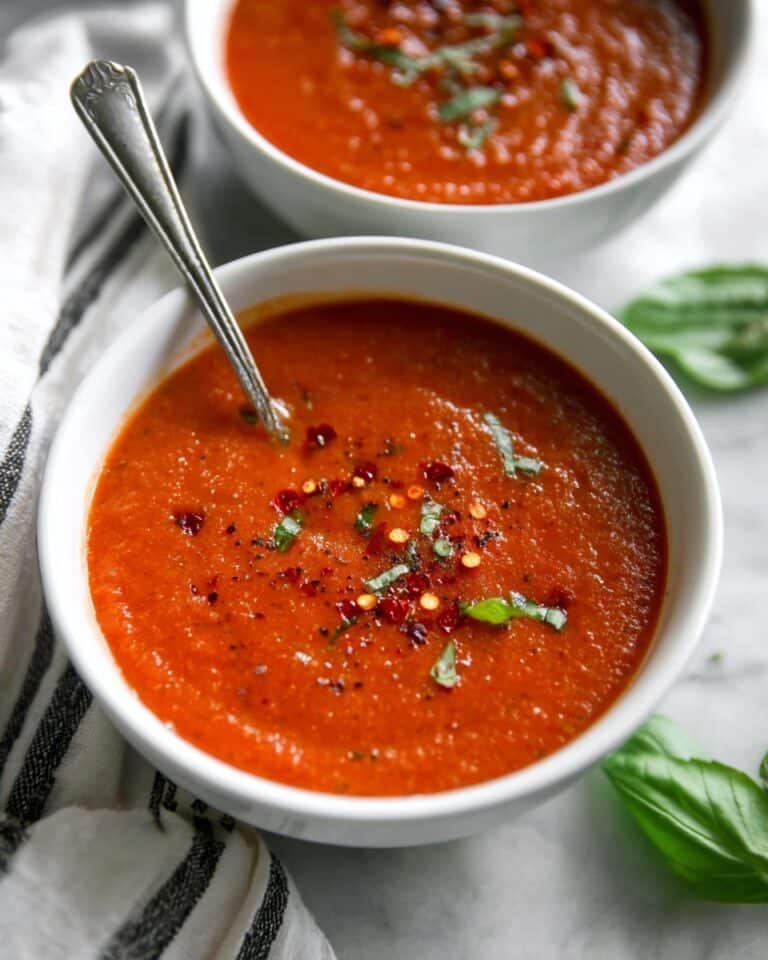 Creamy Roasted Tomato Basil Soup Recipe