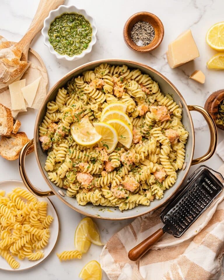 Salmon Pesto Pasta Recipe