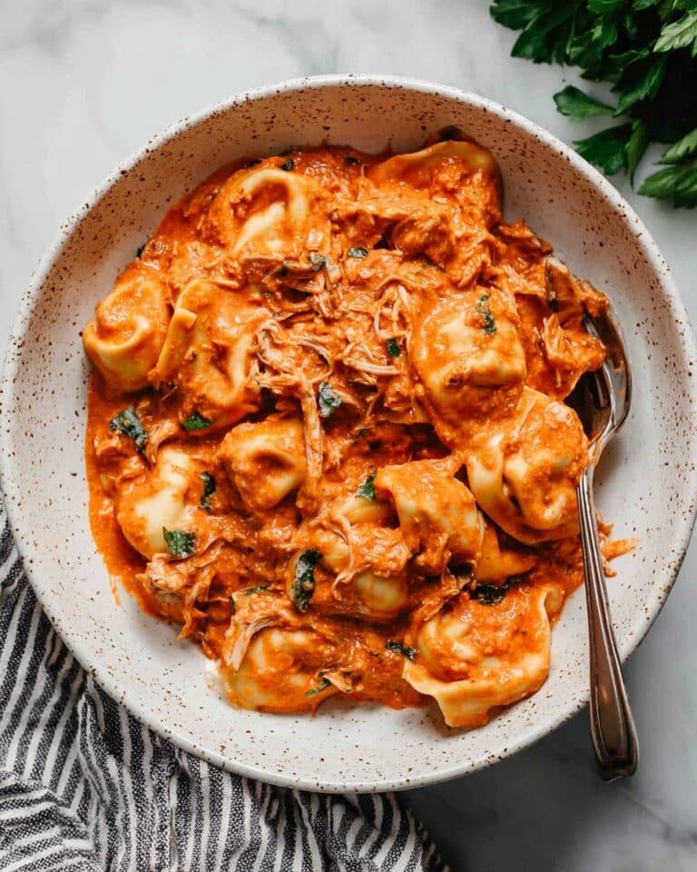 Crockpot Creamy Chicken and Tortellini Recipe
