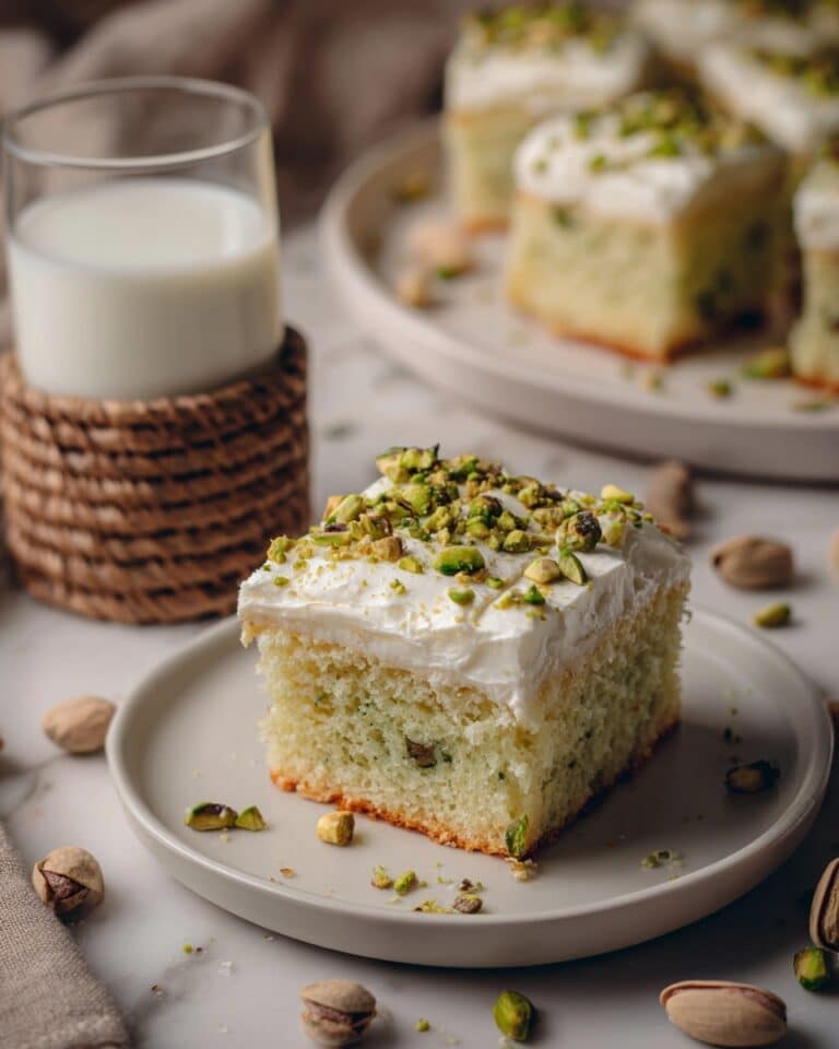 Pistachio Poke Cake Recipe
