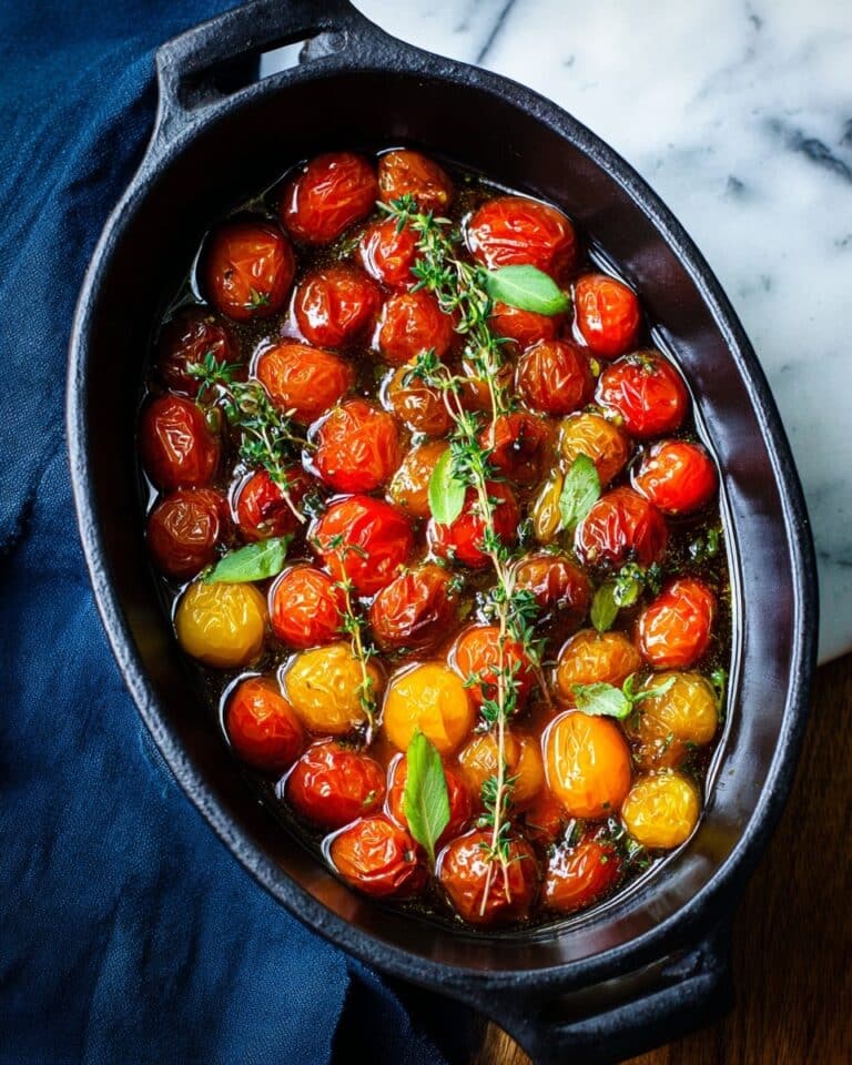 Tomato Garlic Confit (Roasted Cherry Tomatoes) Recipe