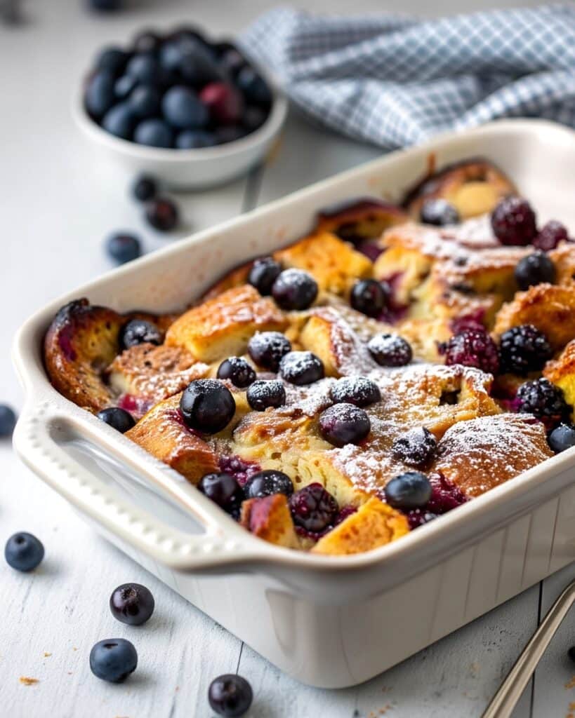 Vegan Blueberry French Toast Casserole Recipe
