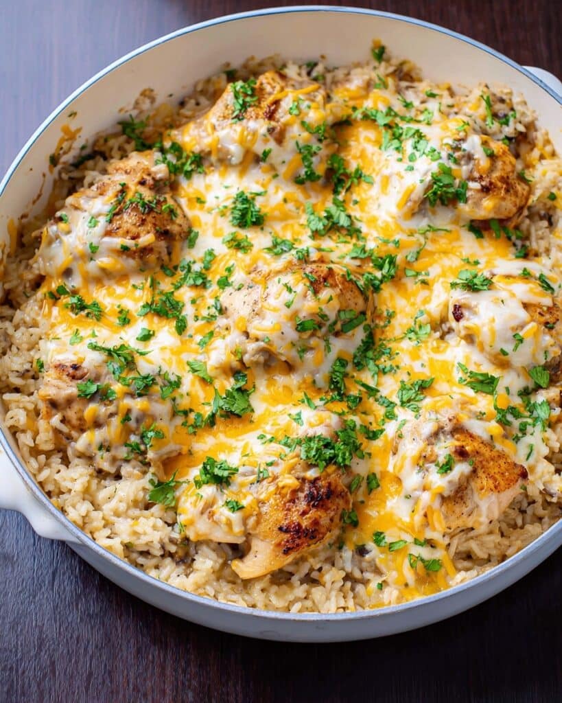 Mushroom Soup Chicken & Rice Casserole Recipe