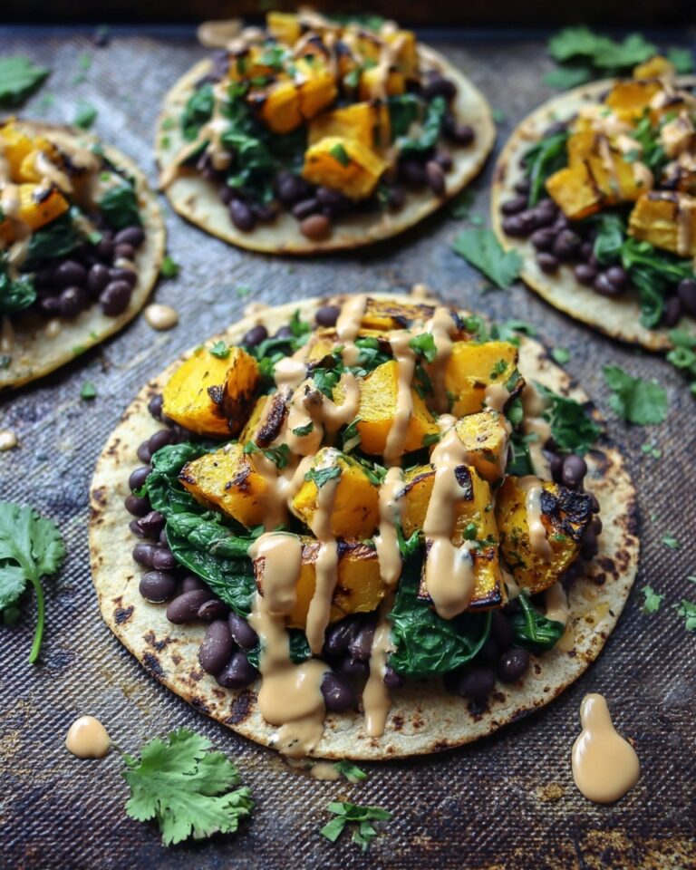 Butternut Squash Tacos with Chipotle Lime Crema Recipe