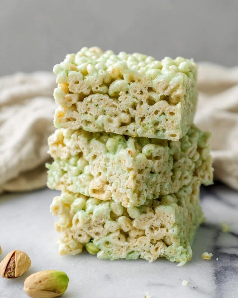 Pistachio Rice Krispie Treats Recipe