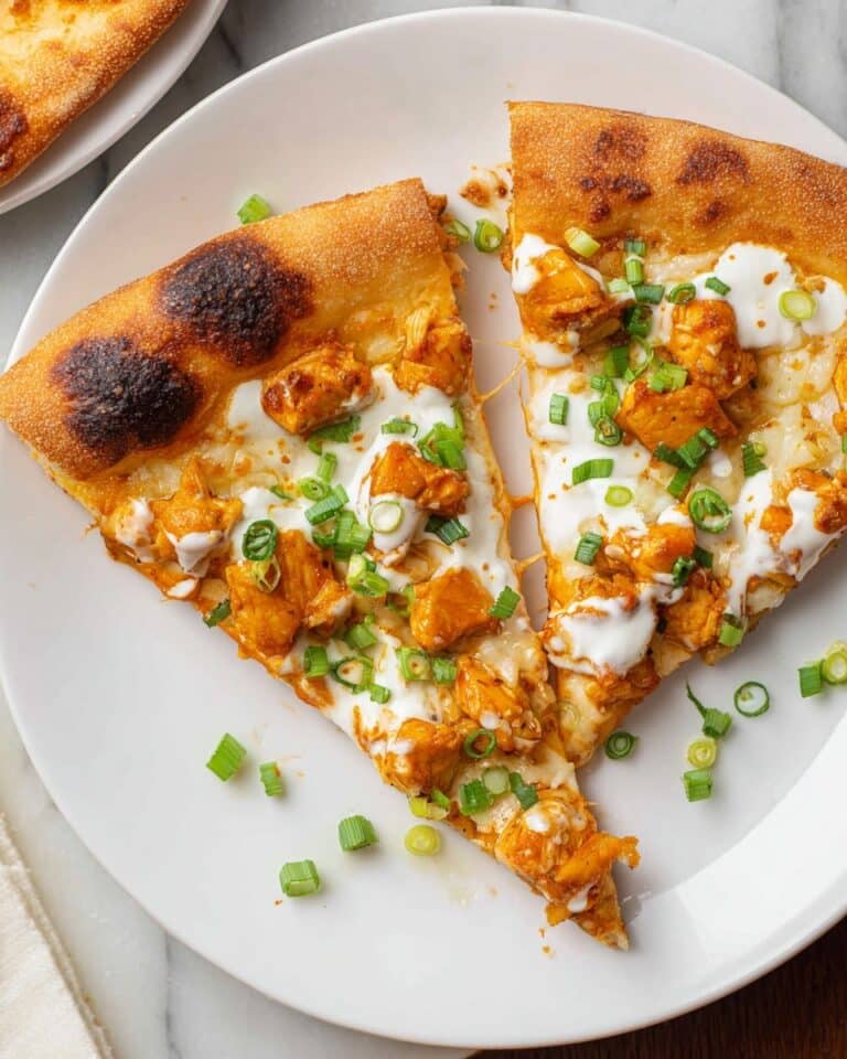 Saucy Buffalo Chicken Flatbread Recipe