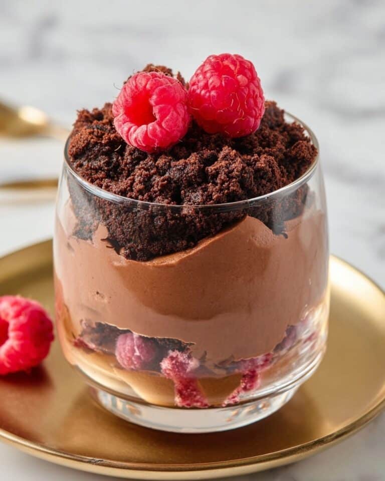 Brownie Parfaits with Raspberry Cream Recipe