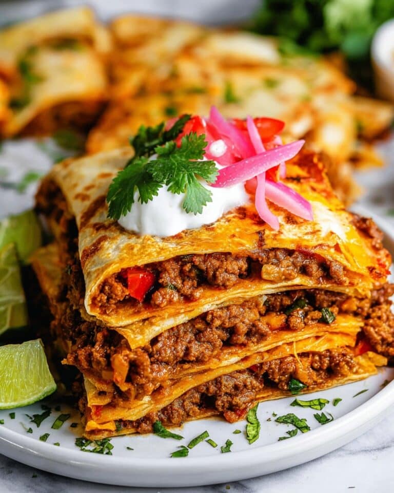Sheet Pan Tacos with Ground Beef, Cheese, and Fresh Pico de Gallo Recipe