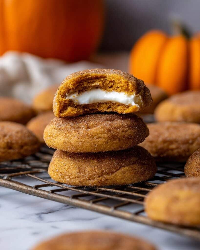 Soft & Chewy Vegan Pumpkin Cheesecake Cookies Recipe