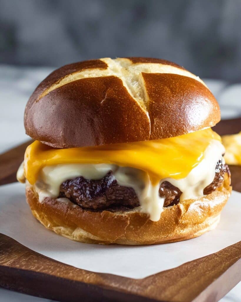 Smoked Hamburgers with Sharpe Cheddar and House-Made Burger Sauce Recipe