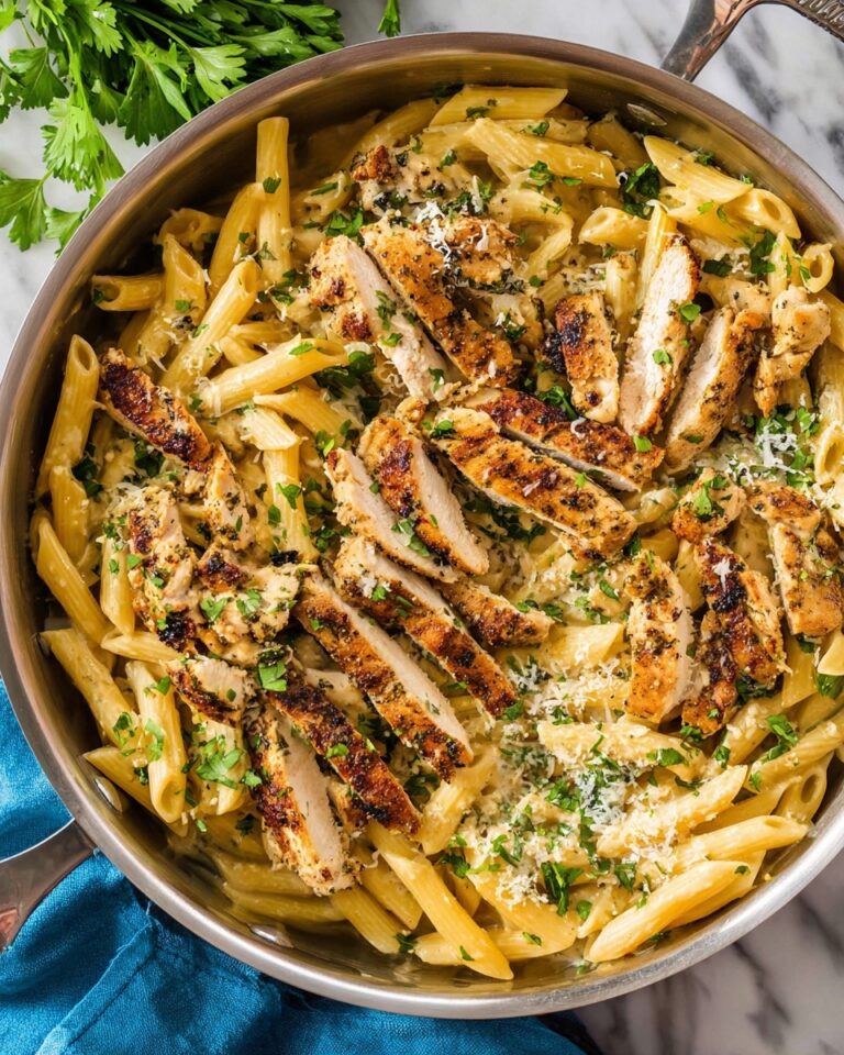 Garlic Parmesan Chicken Pasta Recipe