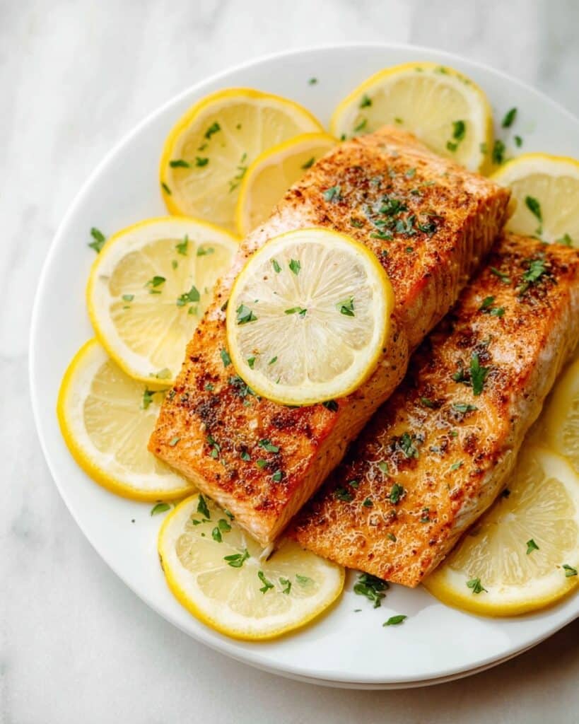 Lemon Herb Baked Salmon Recipe