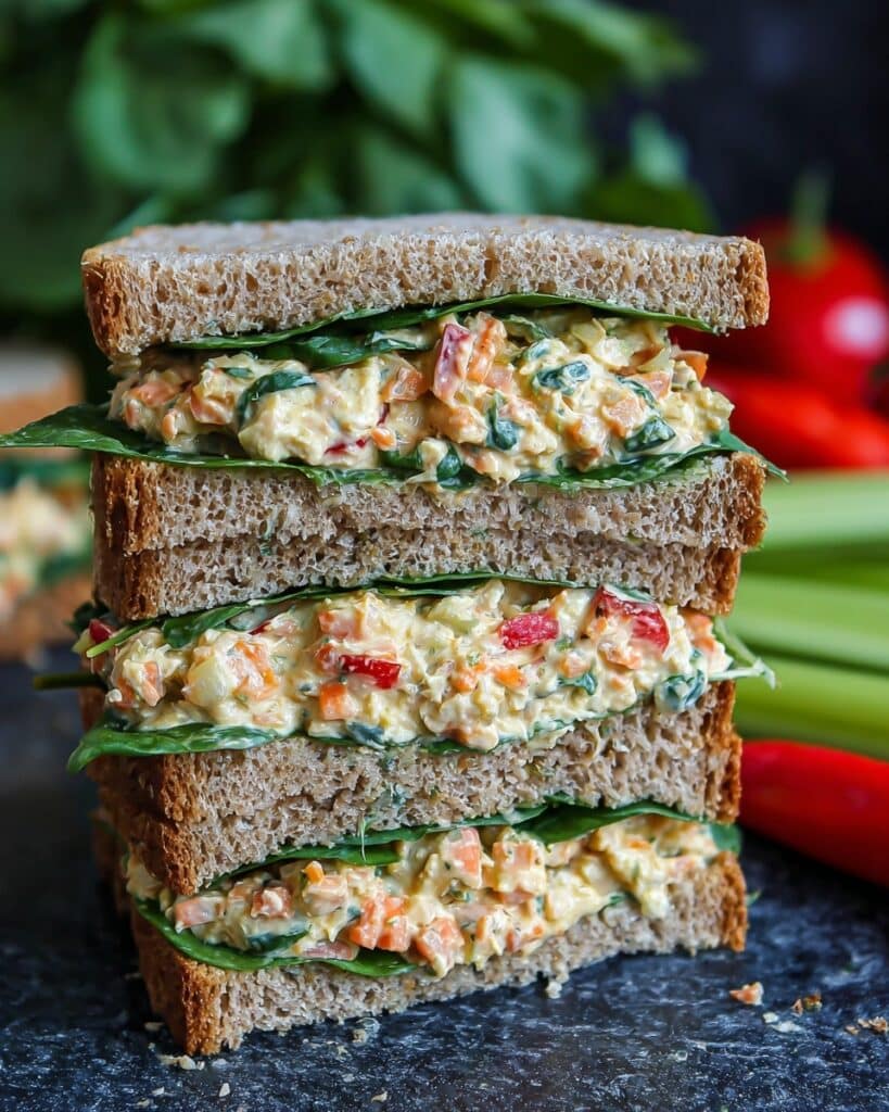 Garden Veggie Chickpea Salad Sandwich Recipe