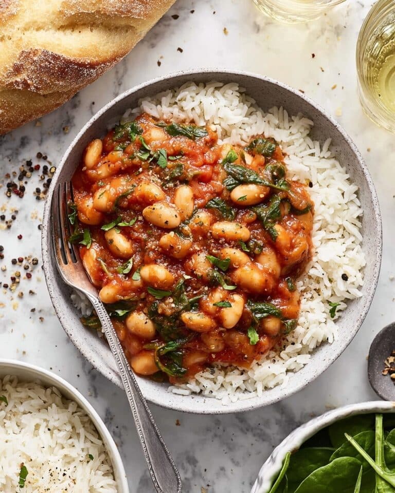 Creamy Smoky White Beans in Garlicky Tomato Sauce (One Pot) Recipe
