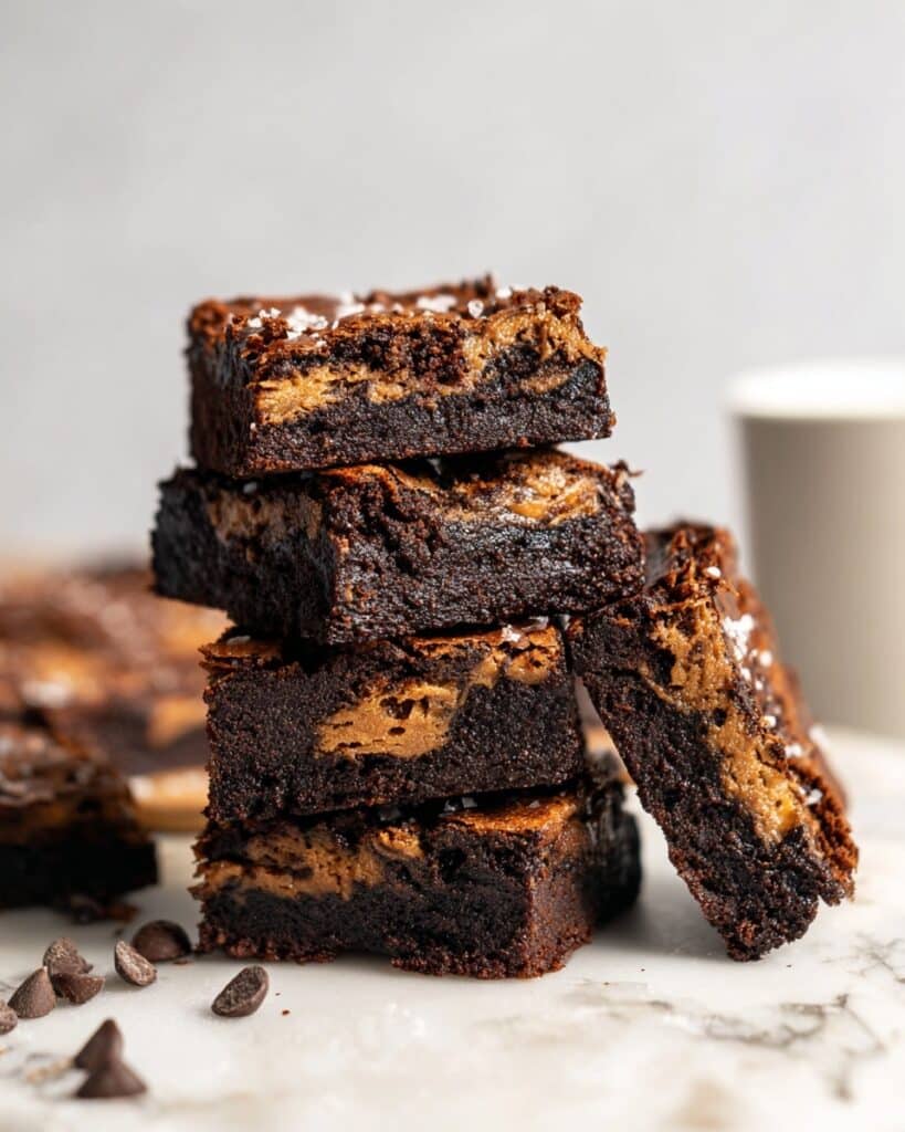 Vegan Chocolate Peanut Butter Swirl Brownies Recipe
