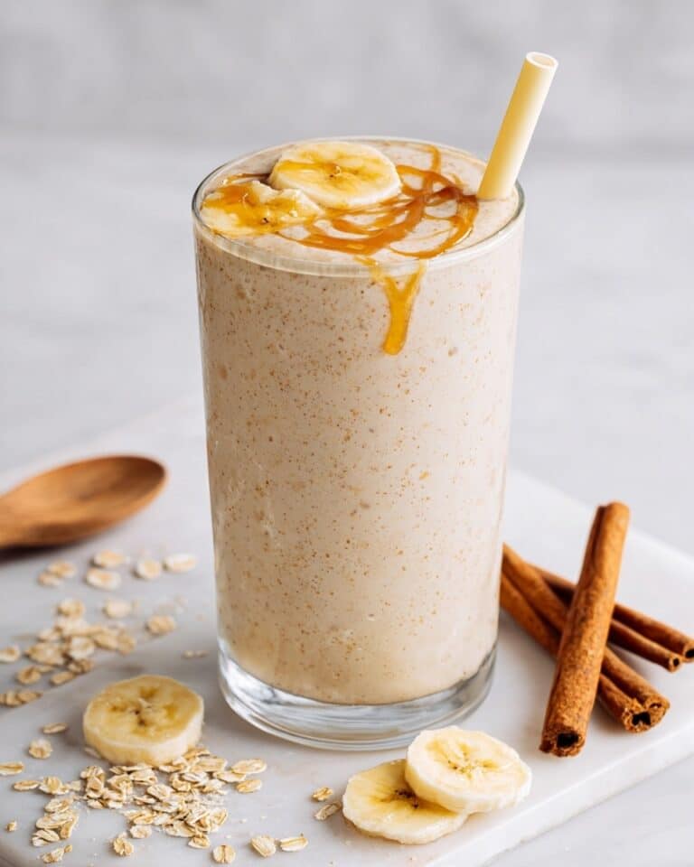 Banana Oat Breakfast Smoothie Recipe