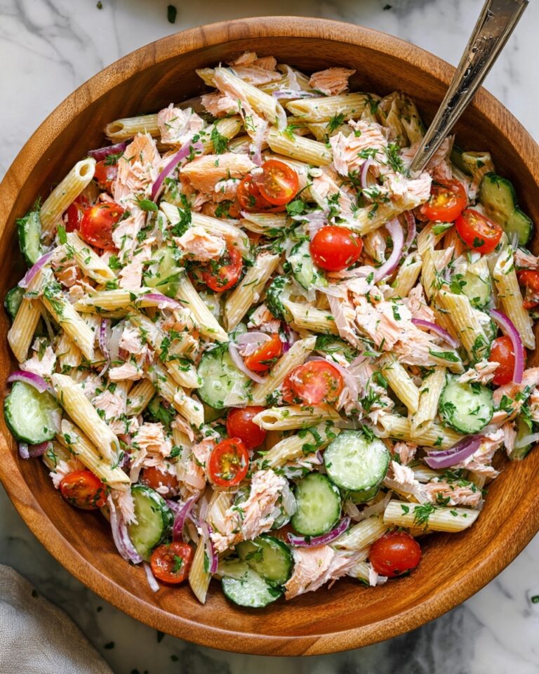 Cold Salmon Pasta Salad with Lemon & Dill Recipe