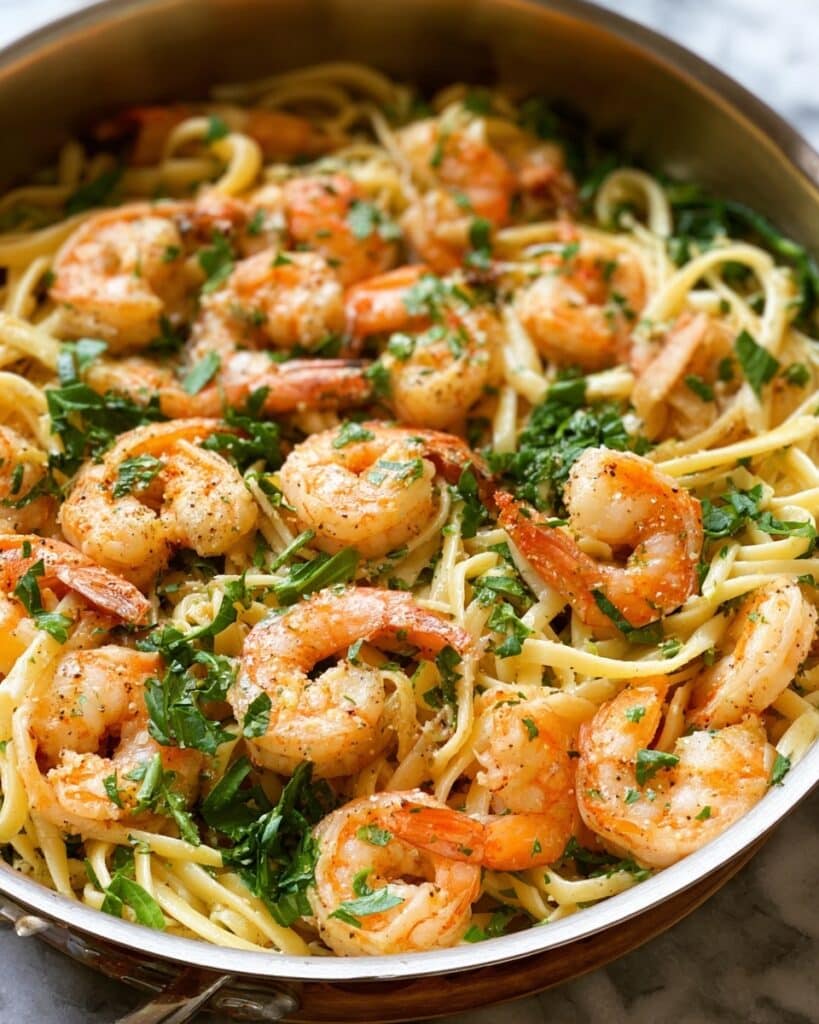 Garlic Butter Shrimp Pasta Recipe