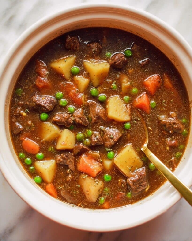 Slow Cooker Beef Stew with Carrots, Sweet Potato, and Herbs Recipe