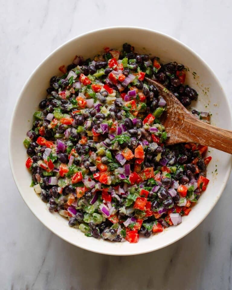 Dense Bean Salad with Lemon Yogurt Dressing Recipe