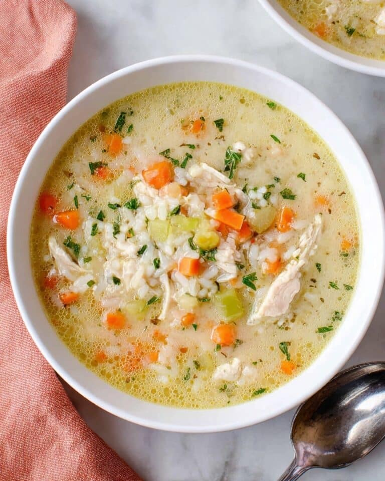 Chicken Lemon Rice Soup Recipe