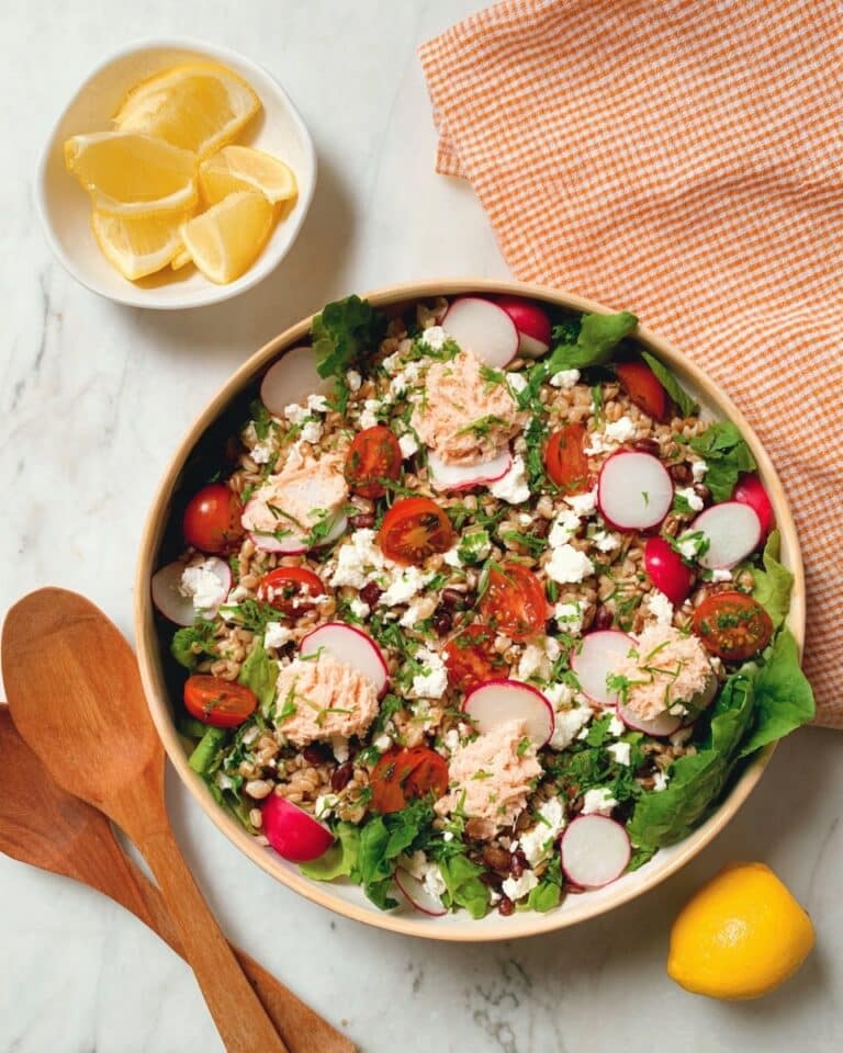 Mediterranean Farro Tuna Salad Recipe