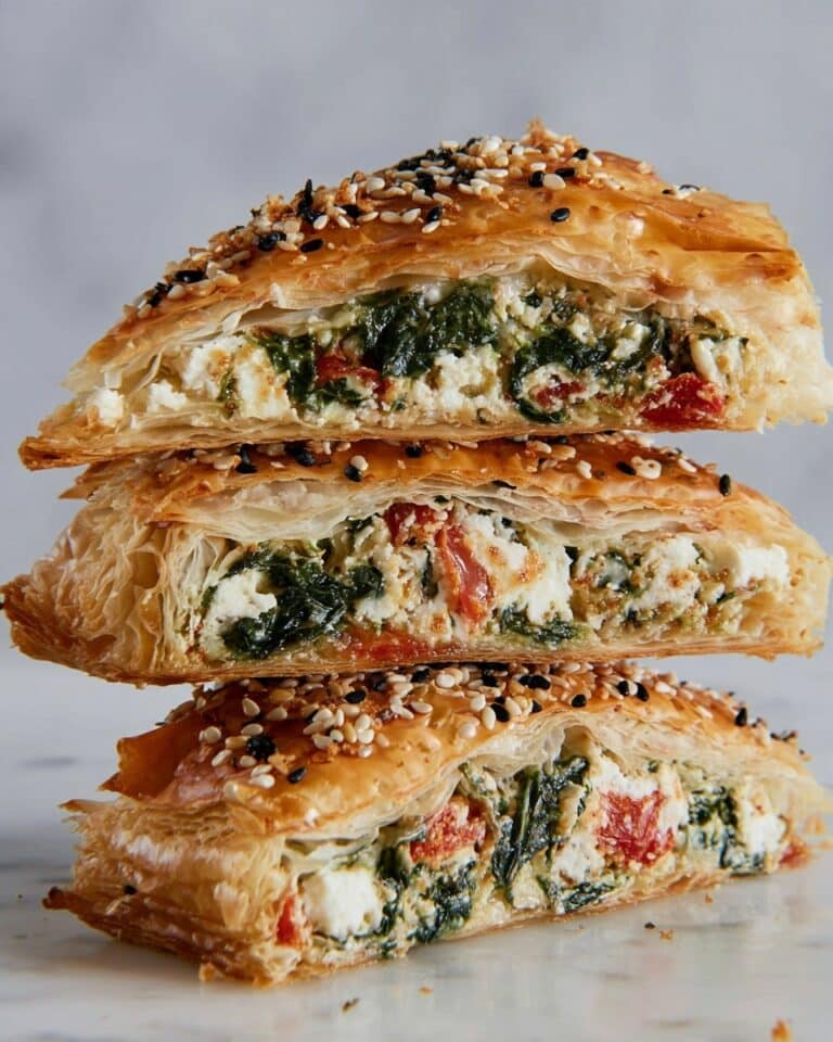 Cheese and Spinach Puff Pastries Recipe