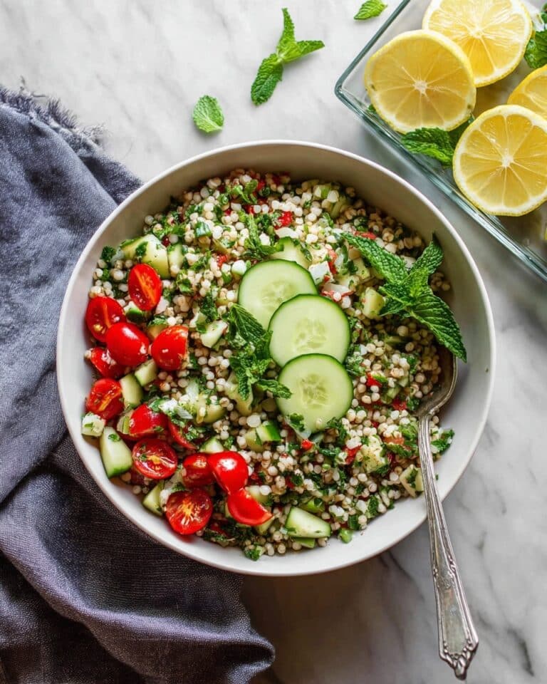 Israeli Couscous Tabbouleh Salad Recipe