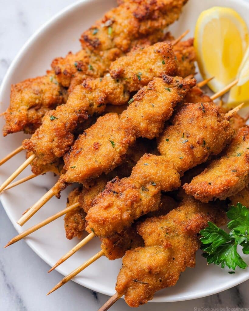 Breaded Chicken Skewers Recipe
