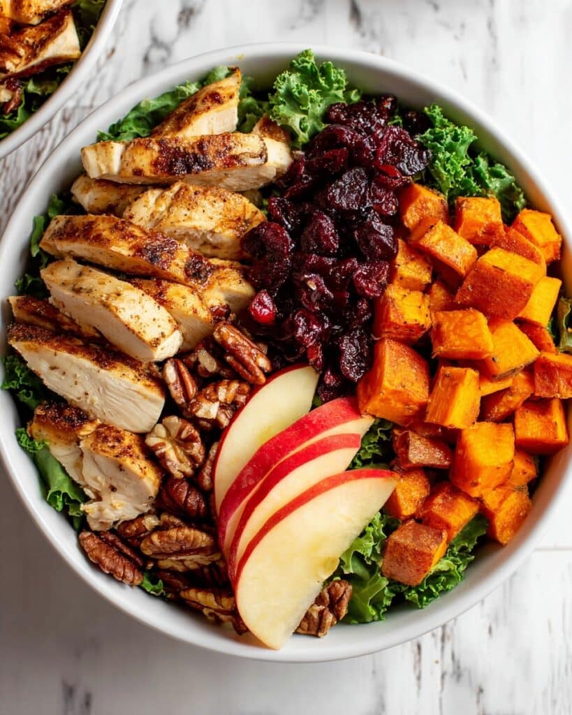 Harvest Chicken Bowls with Maple Dijon Dressing Recipe