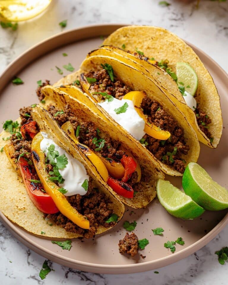 Easy Ground Beef Fajitas Recipe