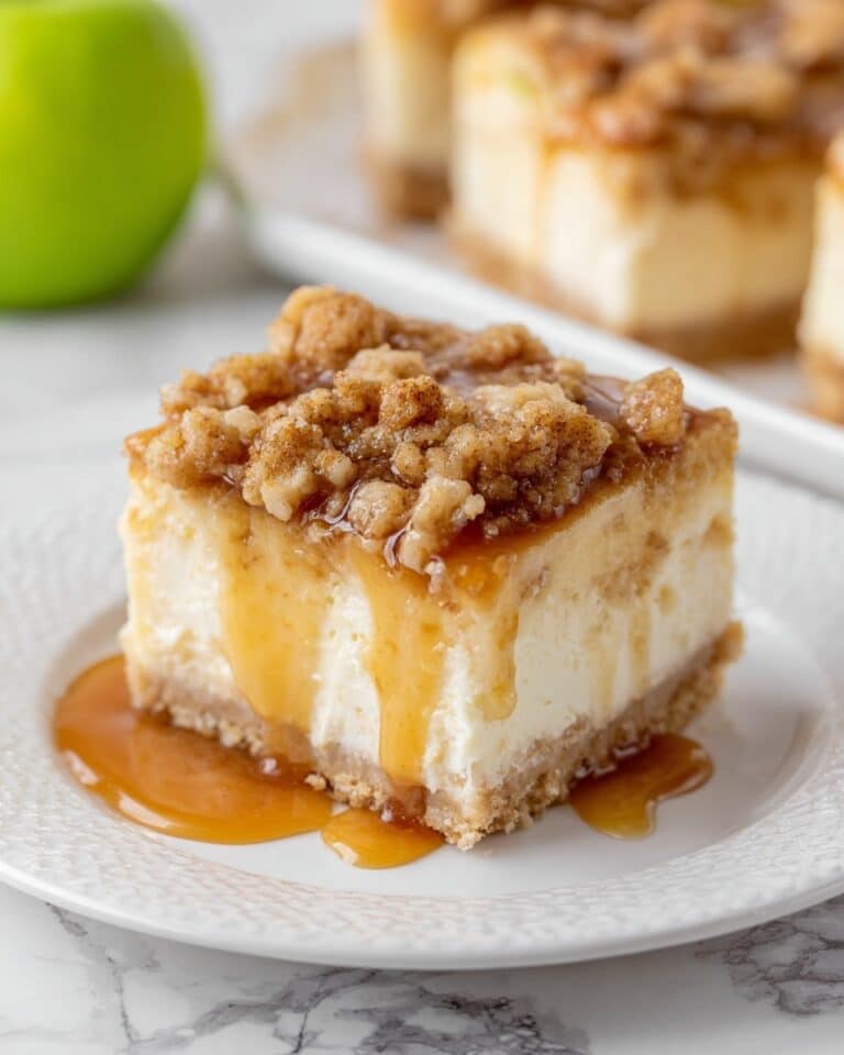Caramel Apple Cheesecake Bars Recipe