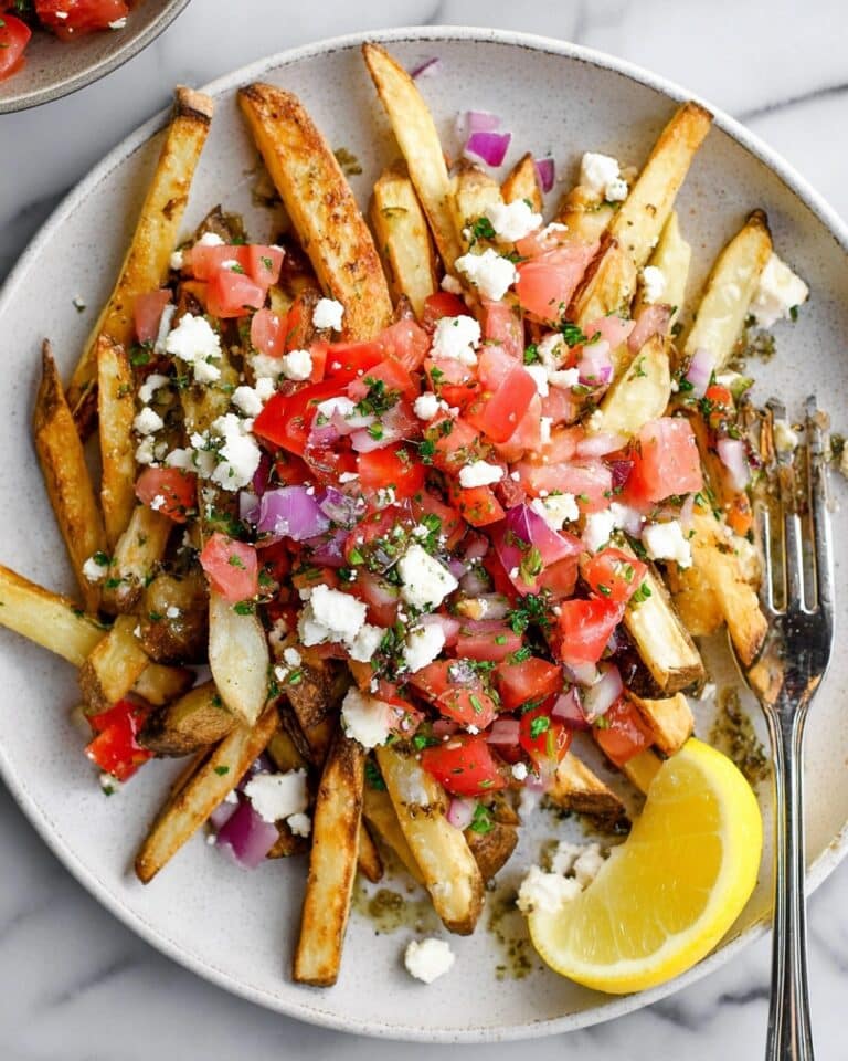Loaded Greek Feta Fries Recipe