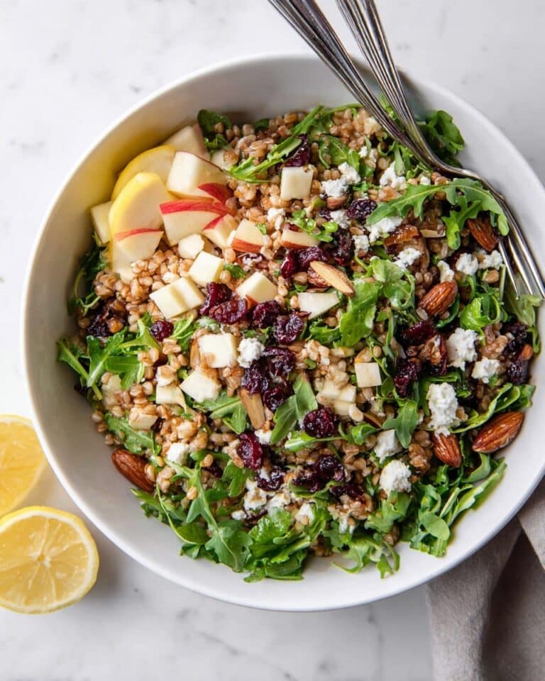 Farro Salad with Cranberries, Feta, and Toasted Almonds Recipe