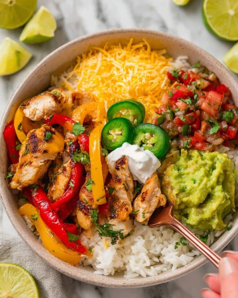 Air Fryer Chicken Fajita Bowls Recipe