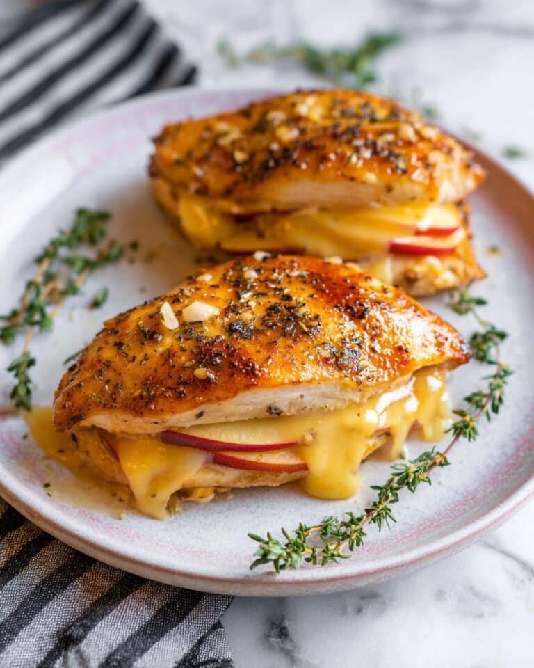 Apple and Brie Stuffed Chicken with Maple Glaze Recipe